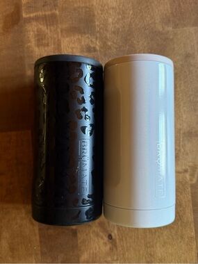 BrüMate Slim Can Coolers - Black Leopard & Light Pink
